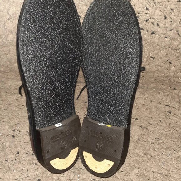 BILTRITE-Blue/Purple Leather-Floral Pattern-Wingtip Oxfords-Sz 6-NWOB - Picture 7 of 7